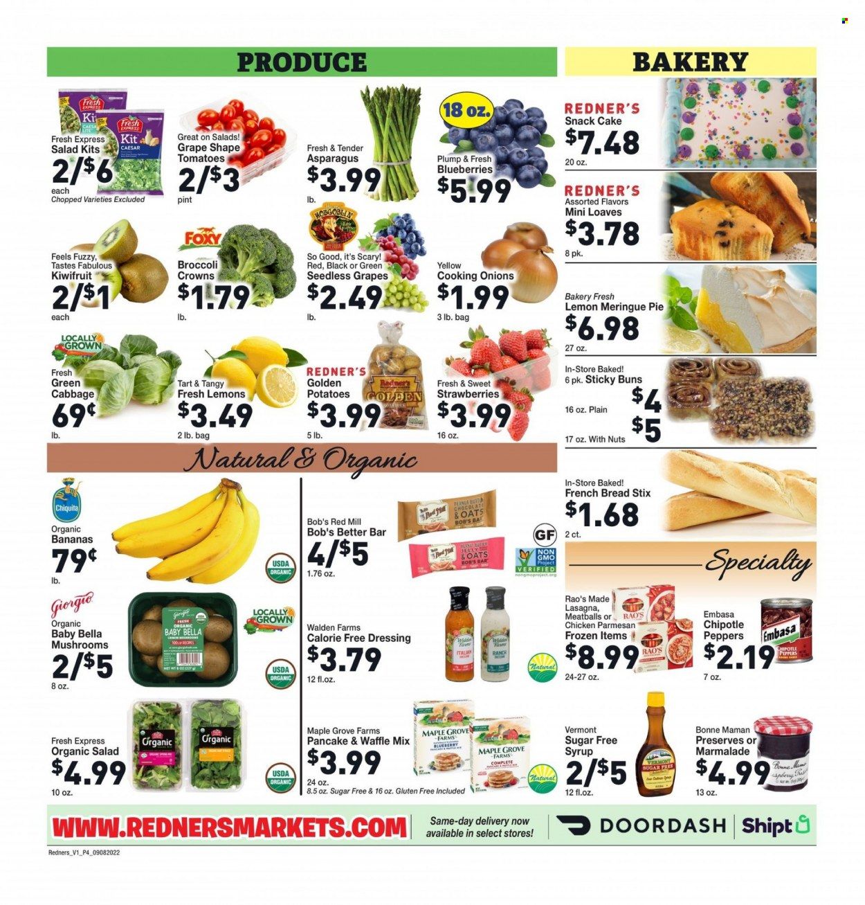 Redner's Markets (DE, MD, PA) Weekly Ad Flyer Specials September 8 to September 14, 2022
