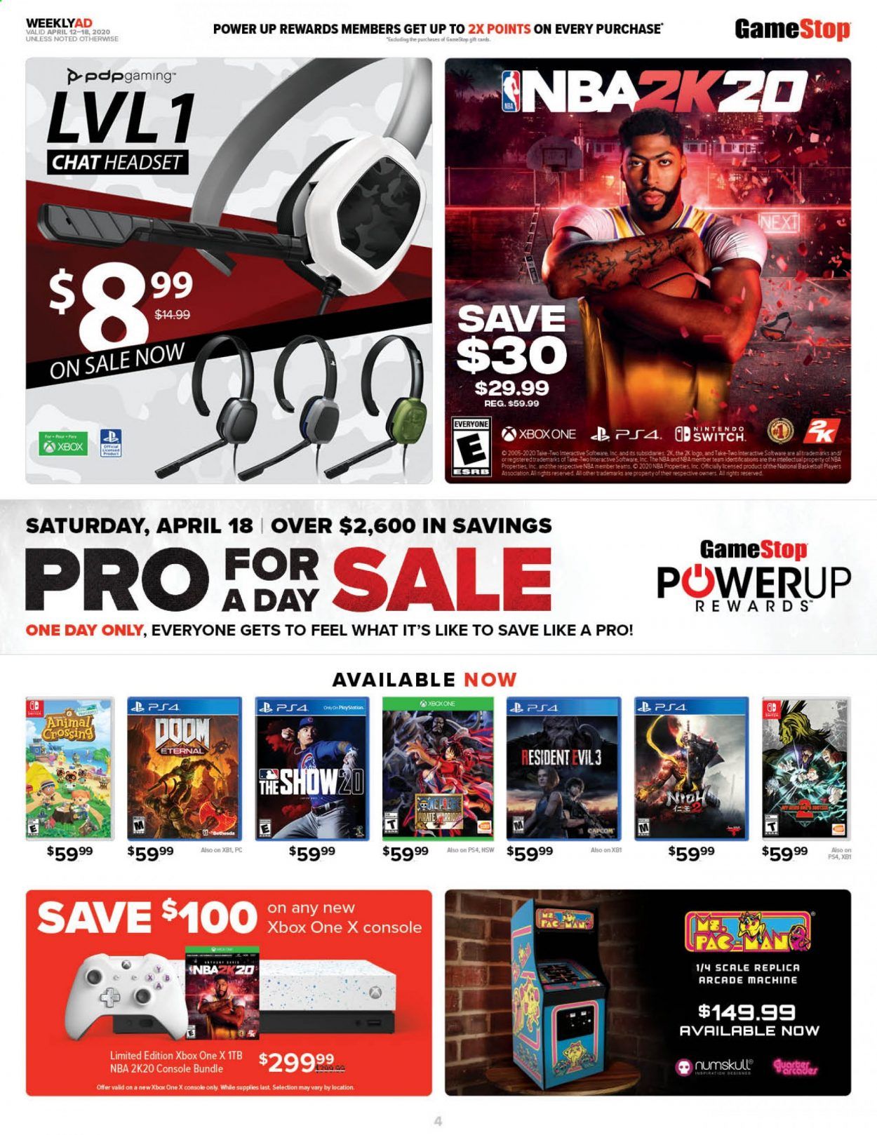 GameStop Weekly Ad & Flyer April 12 to 18