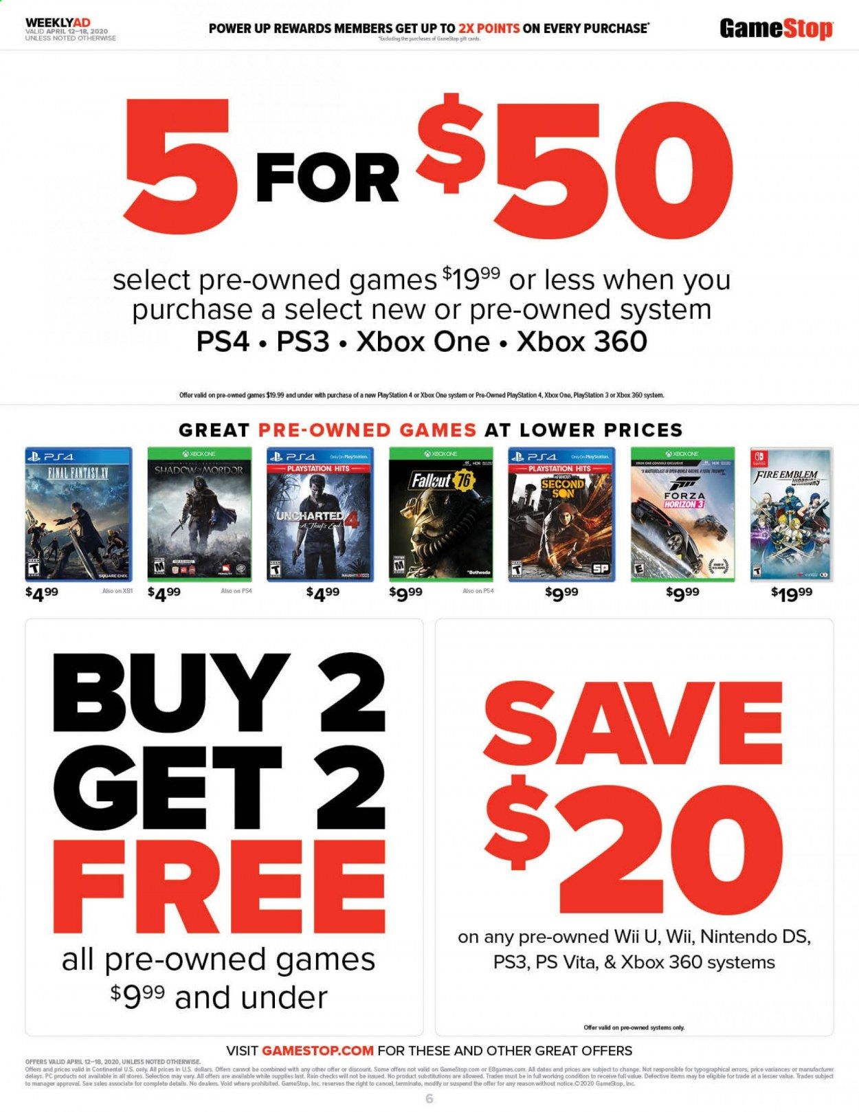 GameStop Weekly Ad & Flyer April 12 to 18