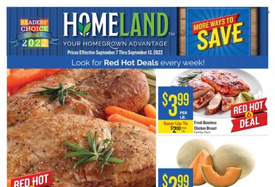 Homeland (OK, TX) Weekly Ad Flyer Specials September 7 to September 13, 2022