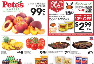 Pete's Fresh Market (IL) Weekly Ad Flyer Specials September 7 to September 13, 2022
