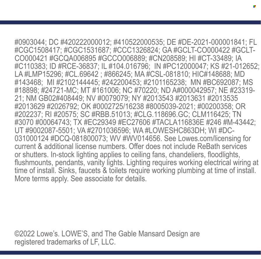Lowe's Weekly Ad Flyer Specials September 8 to September 14, 2022