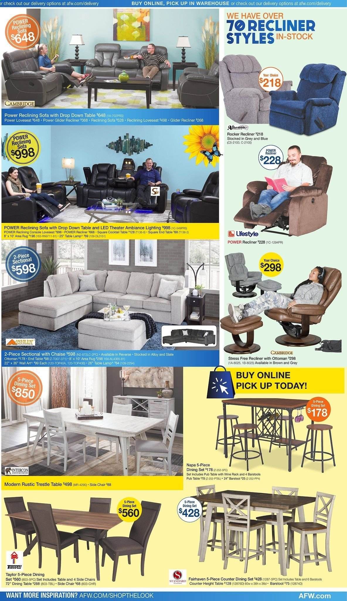 American Furniture Warehouse Weekly Ad & Flyer April 12 to 18