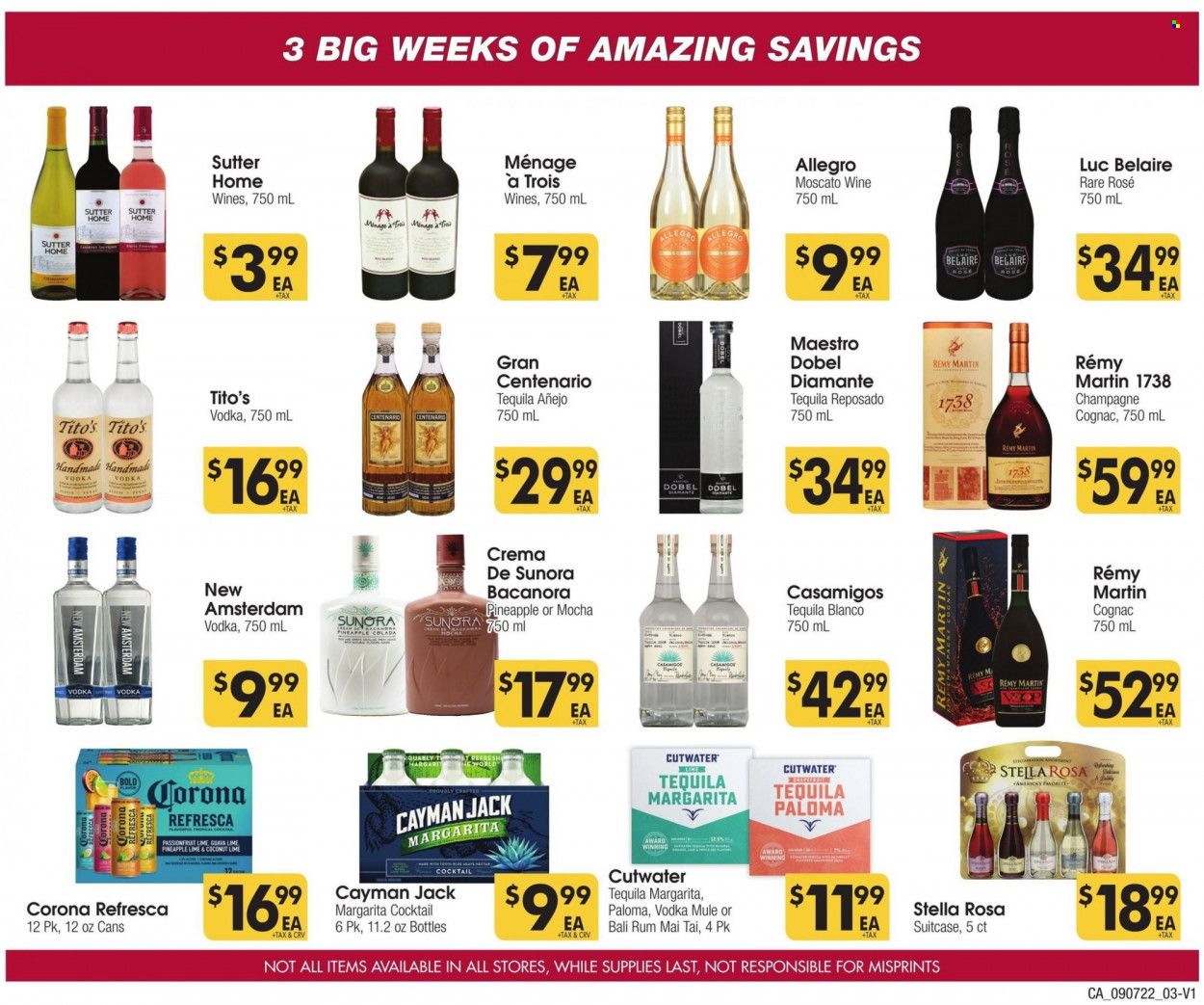Cardenas (CA, NV) Weekly Ad Flyer Specials September 7 to September 27, 2022