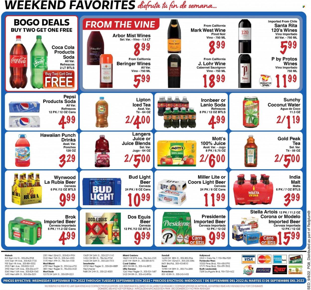 Sedano's (FL) Weekly Ad Flyer Specials September 7 to September 13, 2022
