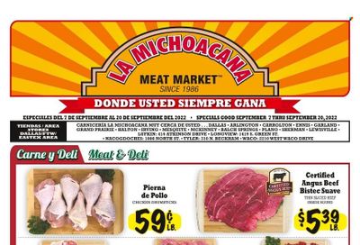 La Michoacana Meat Market (TX) Weekly Ad Flyer Specials September 7 to September 20, 2022