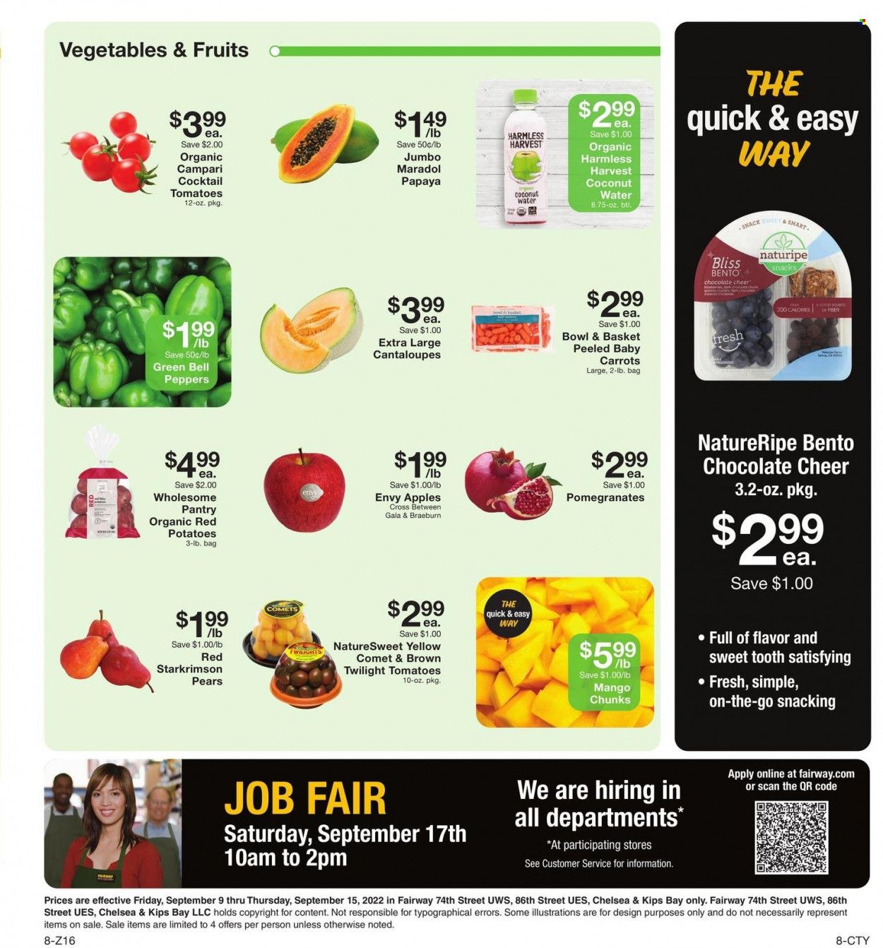 Fairway Market (CT, NJ, NY) Weekly Ad Flyer Specials September 9 to September 15, 2022