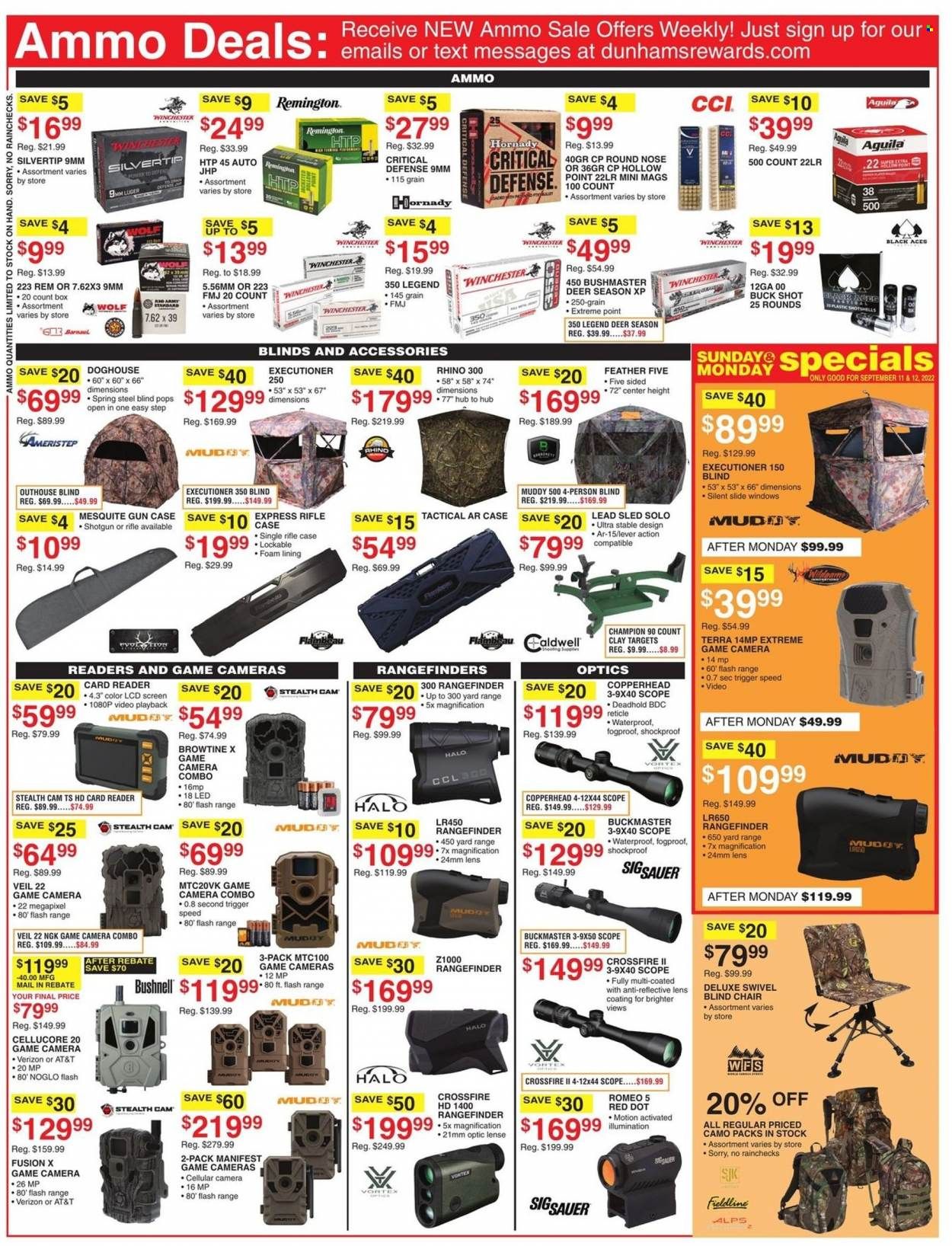 Dunham's Sports (MI, PA, WI) Weekly Ad Flyer Specials September 10 to September 15, 2022