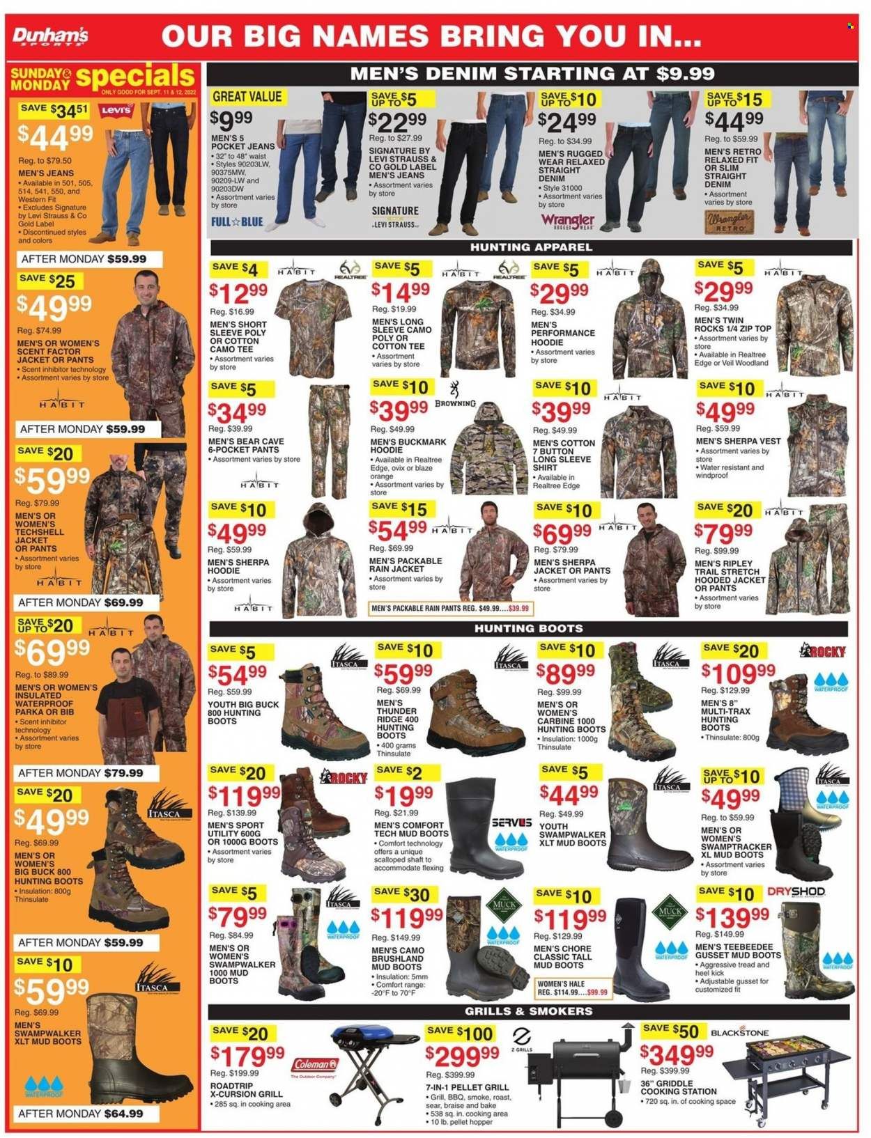 Dunham's Sports (MI, PA, WI) Weekly Ad Flyer Specials September 10 to September 15, 2022