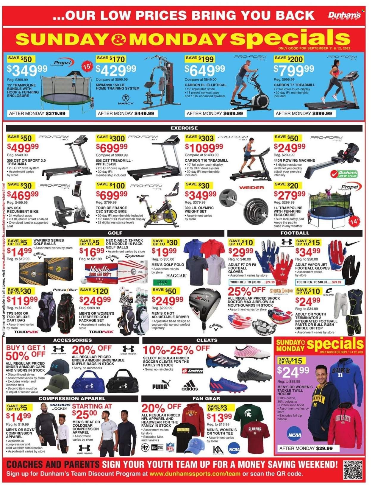 Dunham's Sports (MI, PA, WI) Weekly Ad Flyer Specials September 10 to September 15, 2022