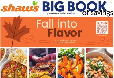 Shaw’s (MA, ME, NH, RI, VT) Weekly Ad Flyer Specials September 9 to October 6, 2022