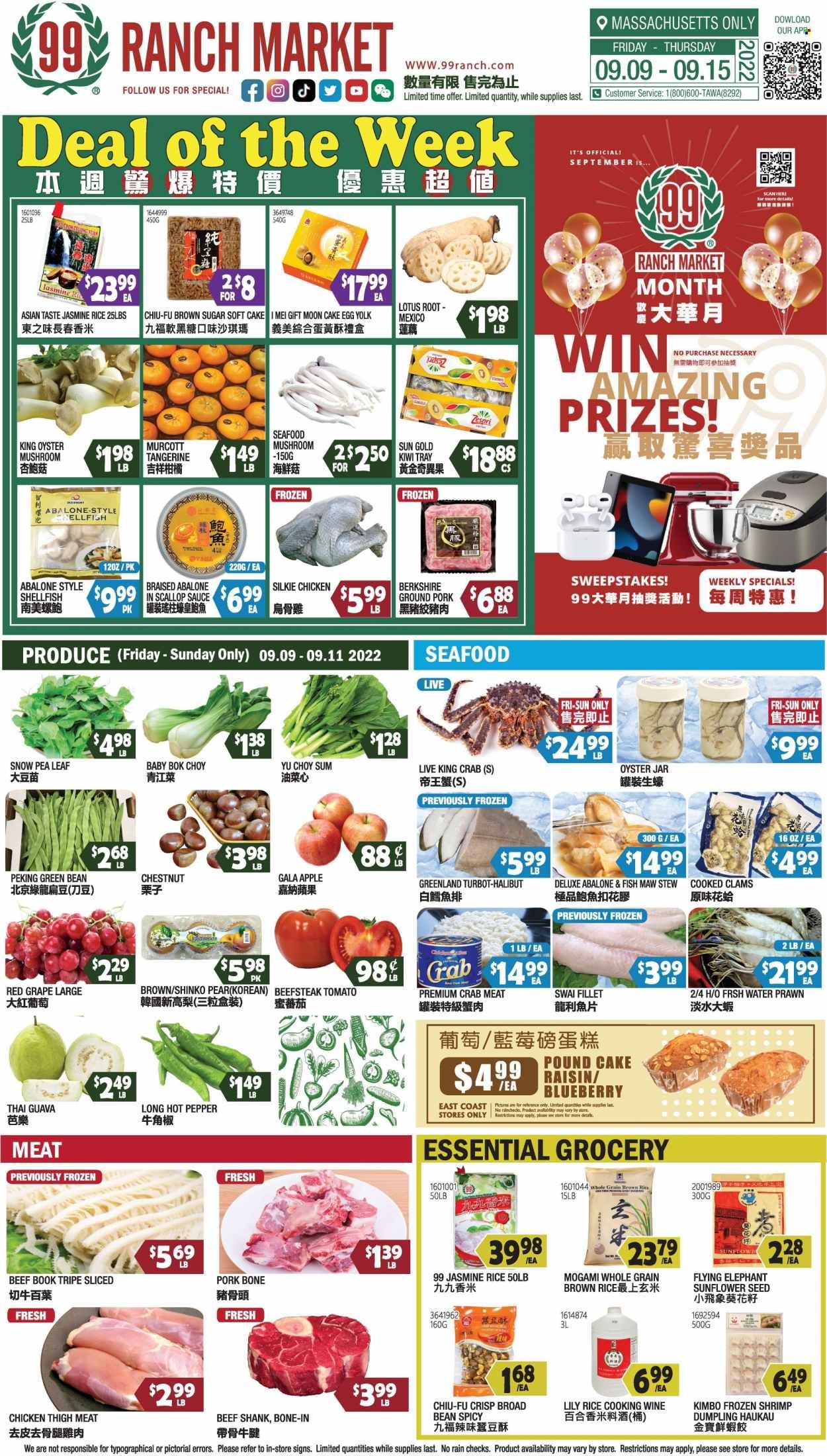 99 Ranch Market (47) Weekly Ad Flyer Specials September 9 to September 15, 2022