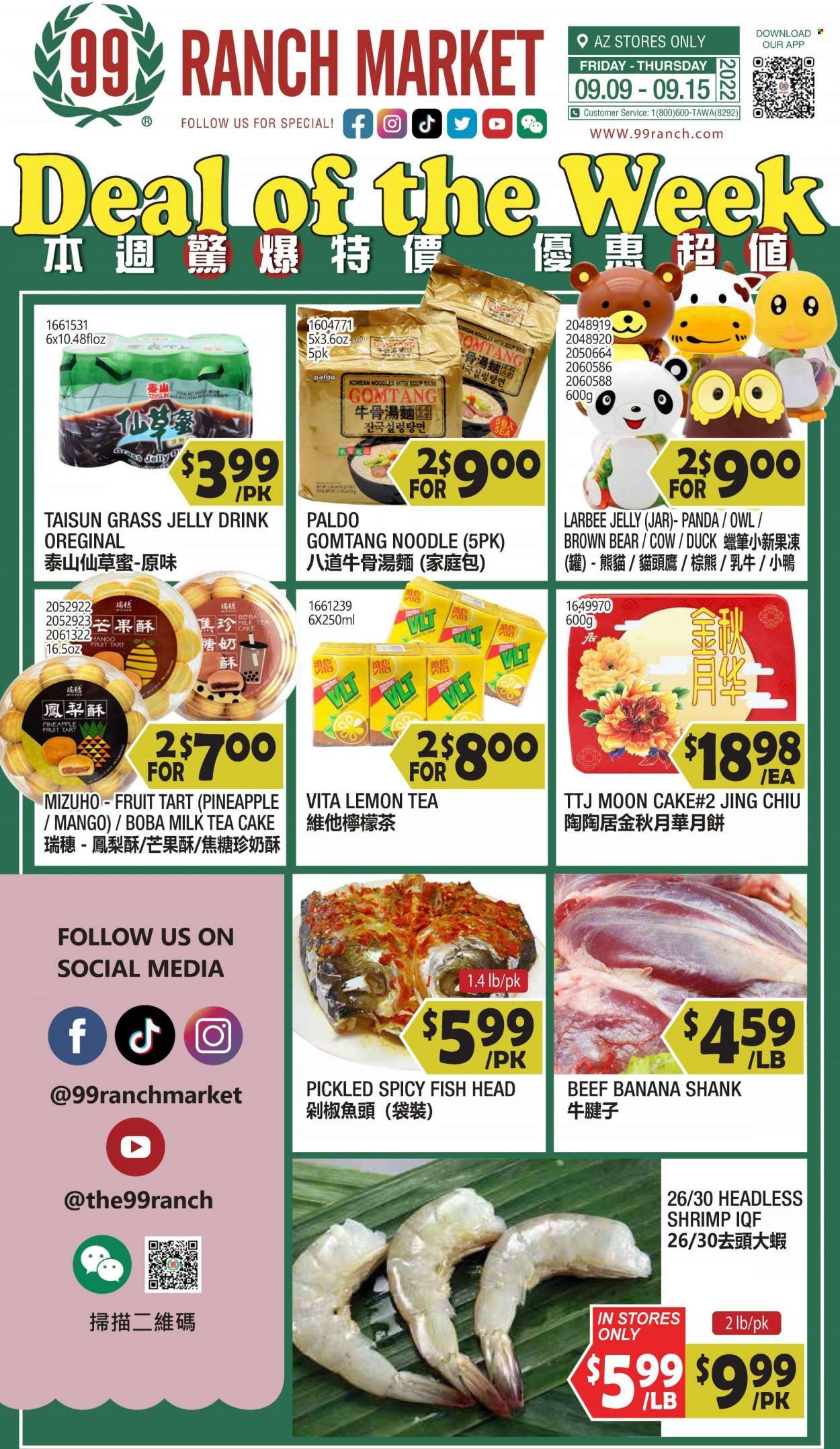 99 Ranch Market (19) Weekly Ad Flyer Specials September 9 to September 15, 2022