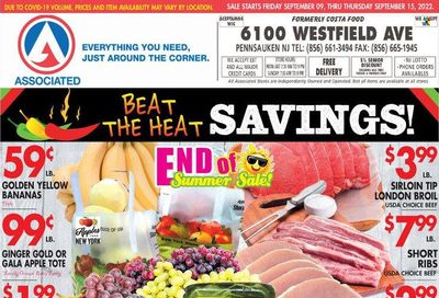 Associated Supermarkets (NY) Weekly Ad Flyer Specials September 9 to September 15, 2022