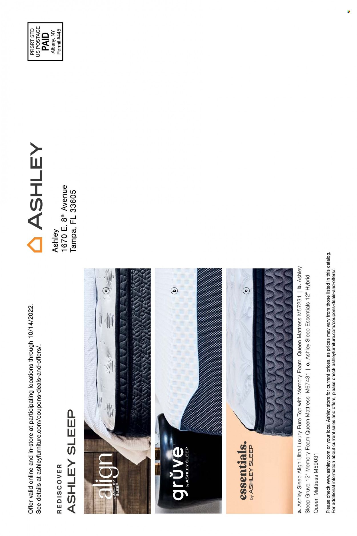 Ashley HomeStore Weekly Ad Flyer Specials September 5 to October 14, 2022