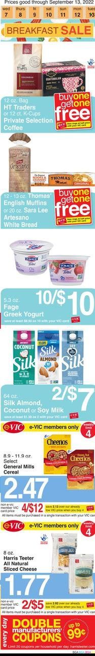Harris Teeter Weekly Ad Flyer Specials September 7 to September 13, 2022