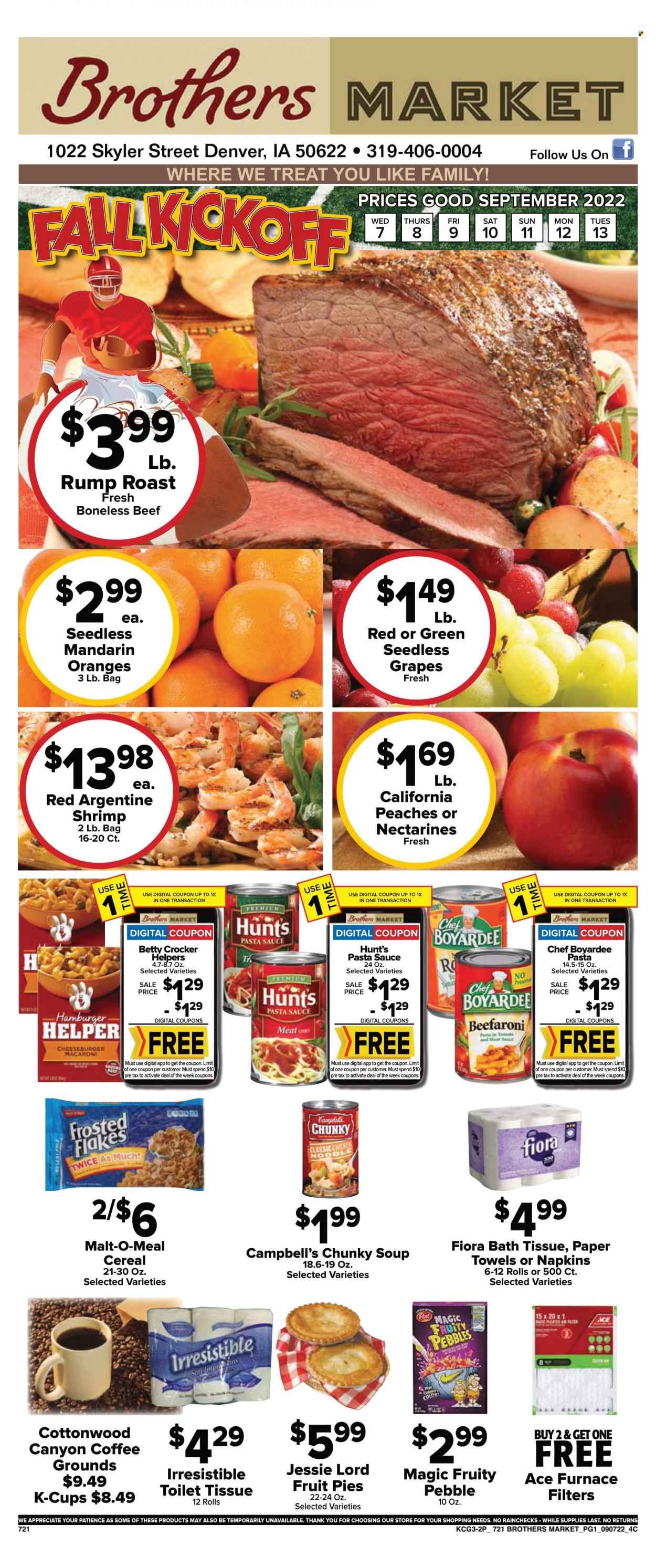 Brothers Market (IA, KS, MO) Weekly Ad Flyer Specials September 7 to September 13, 2022