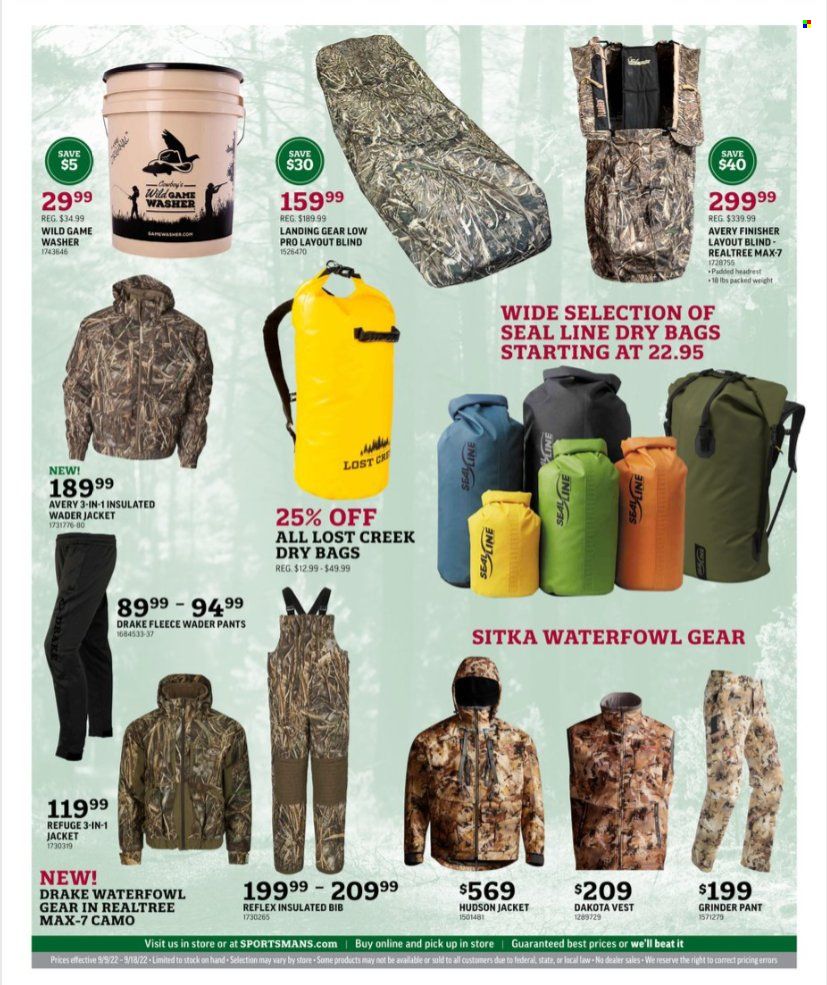 Sportsman's Warehouse Weekly Ad Flyer Specials September 9 to September 18, 2022