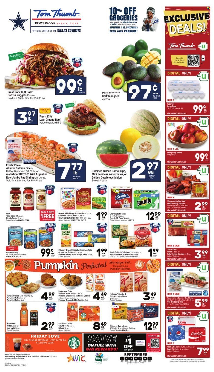 Tom Thumb (TX) Weekly Ad Flyer Specials September 7 to September 13, 2022
