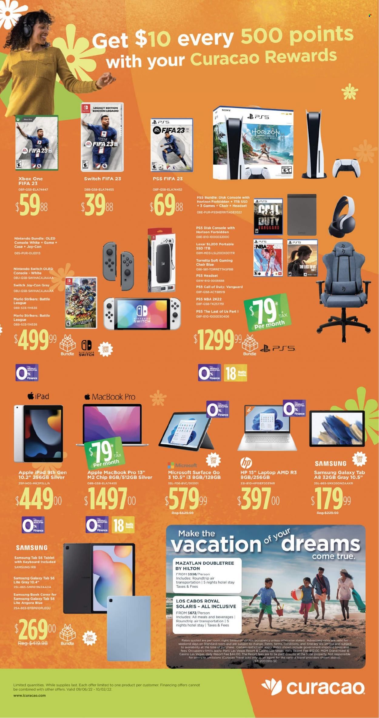 Curacao (AZ, CA, NV) Weekly Ad Flyer Specials September 6 to October 2, 2022