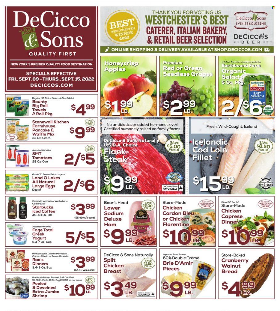 DeCicco & Sons (NY) Weekly Ad Flyer Specials September 9 to September 15, 2022