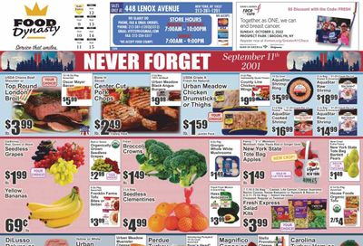 Food Dynasty (NY) Weekly Ad Flyer Specials September 9 to September 15, 2022