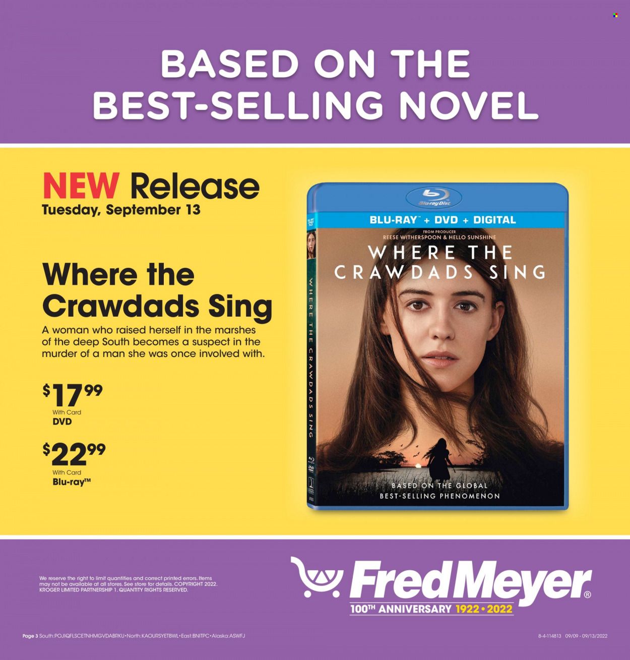 Fred Meyer Weekly Ad Flyer Specials September 9 to September 13, 2022