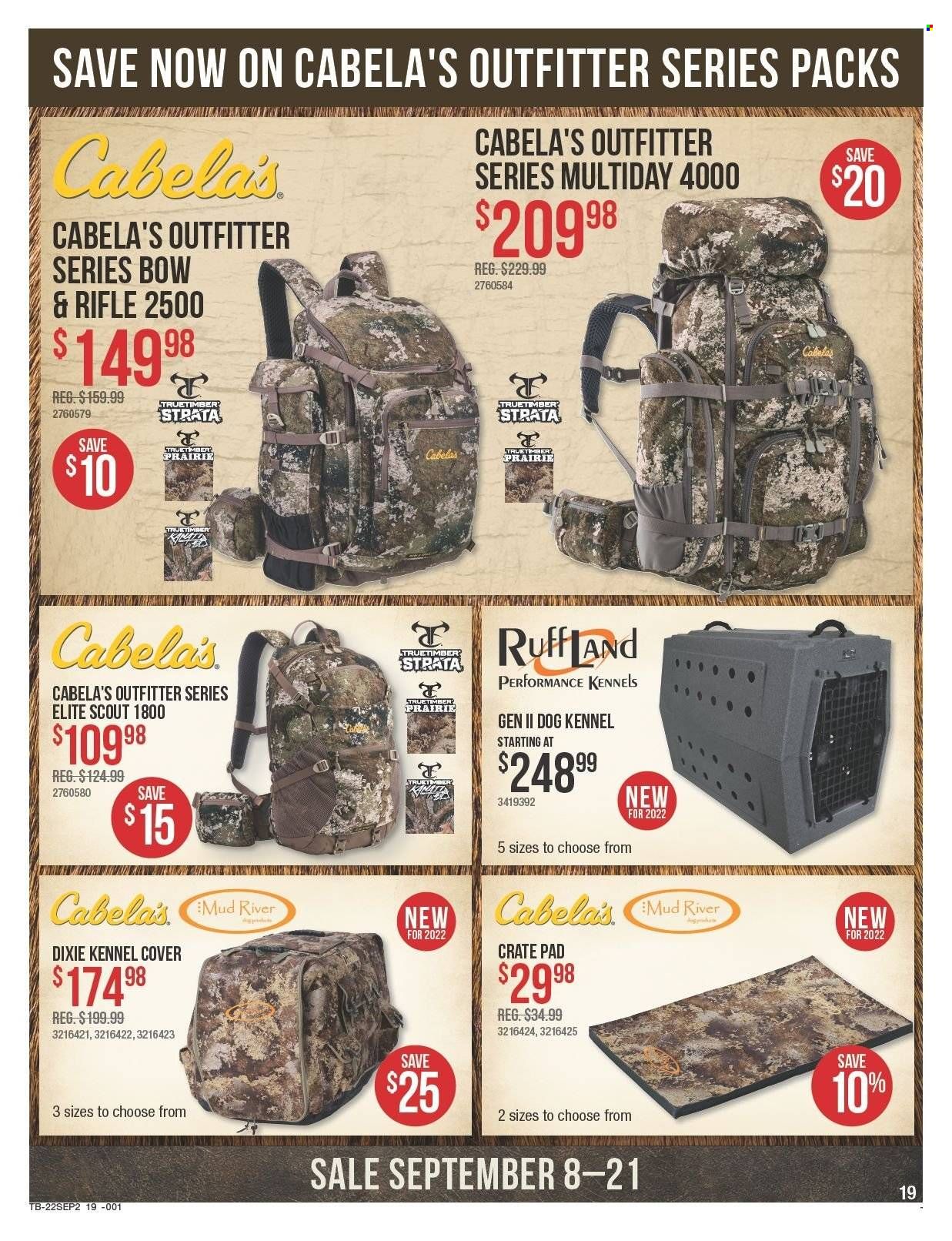 Cabela's Weekly Ad Flyer Specials September 8 to September 21, 2022