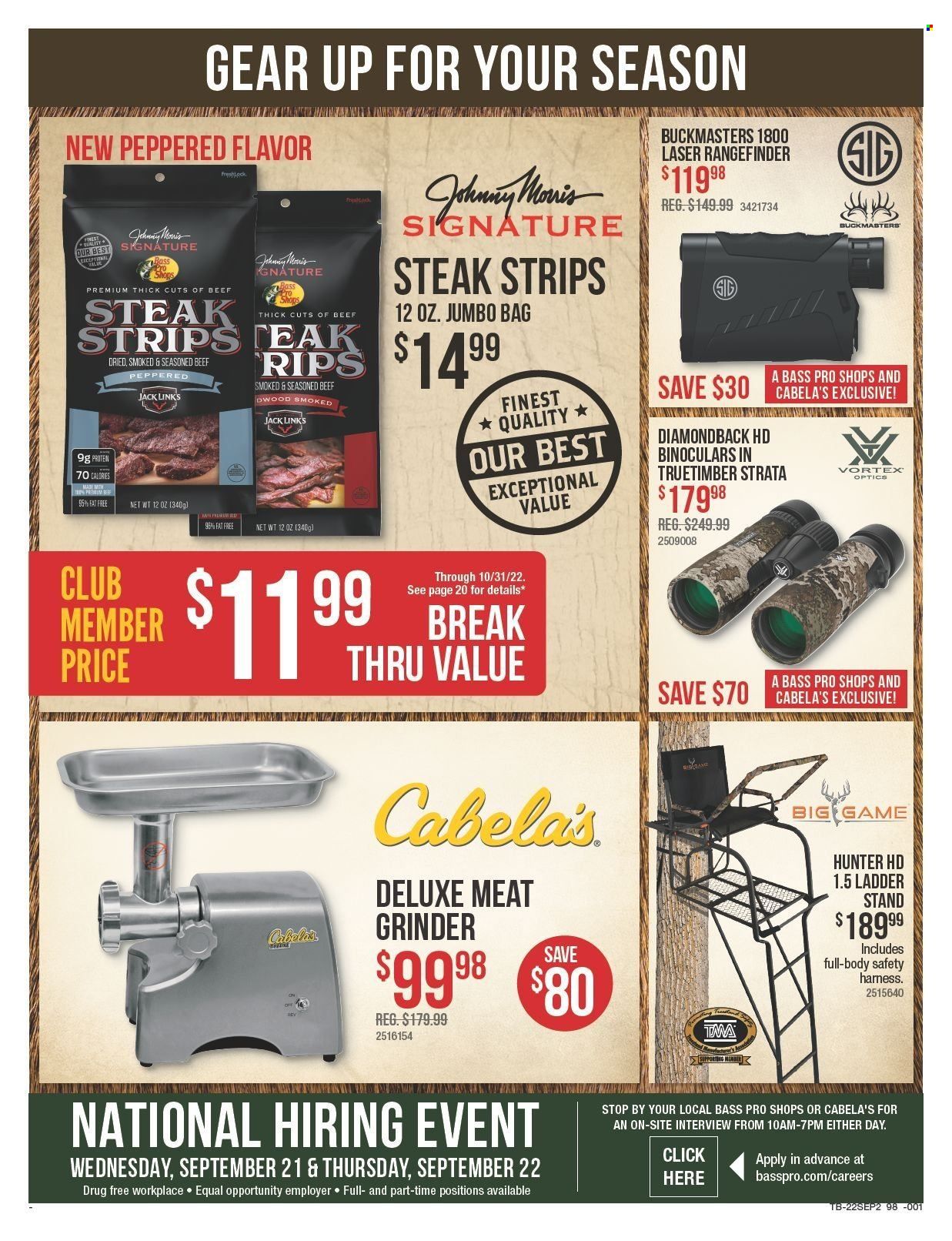 Cabela's (OK, TX) Weekly Ad Flyer Specials September 8 to September 21, 2022