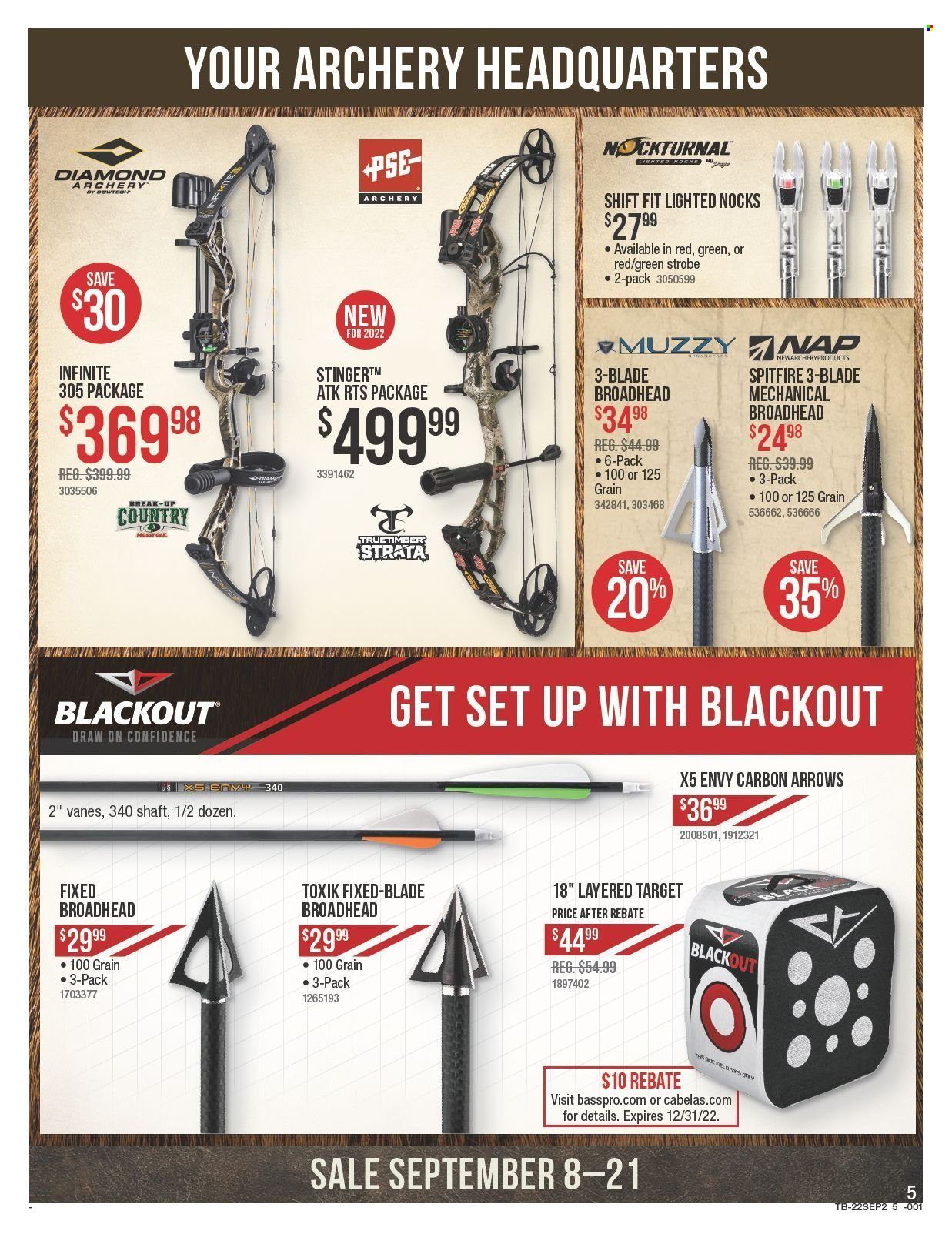 Cabela's (TX) Weekly Ad Flyer Specials September 8 to September 21, 2022