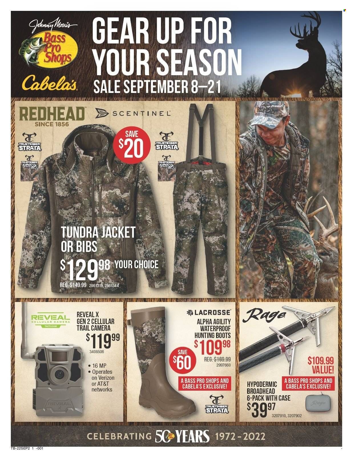 Bass Pro Shops (AL, AR, FL, GA, LA, MS, NC, SC, TN) Weekly Ad Flyer Specials September 8 to September 21, 2022