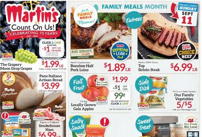 Martin’s (IN, MI) Weekly Ad Flyer Specials September 11 to September 17, 2022