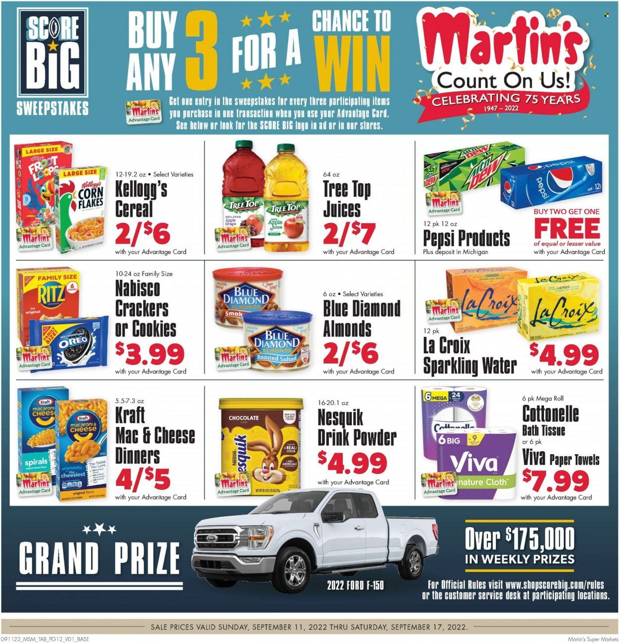 Martin’s (IN, MI) Weekly Ad Flyer Specials September 11 to September 17, 2022