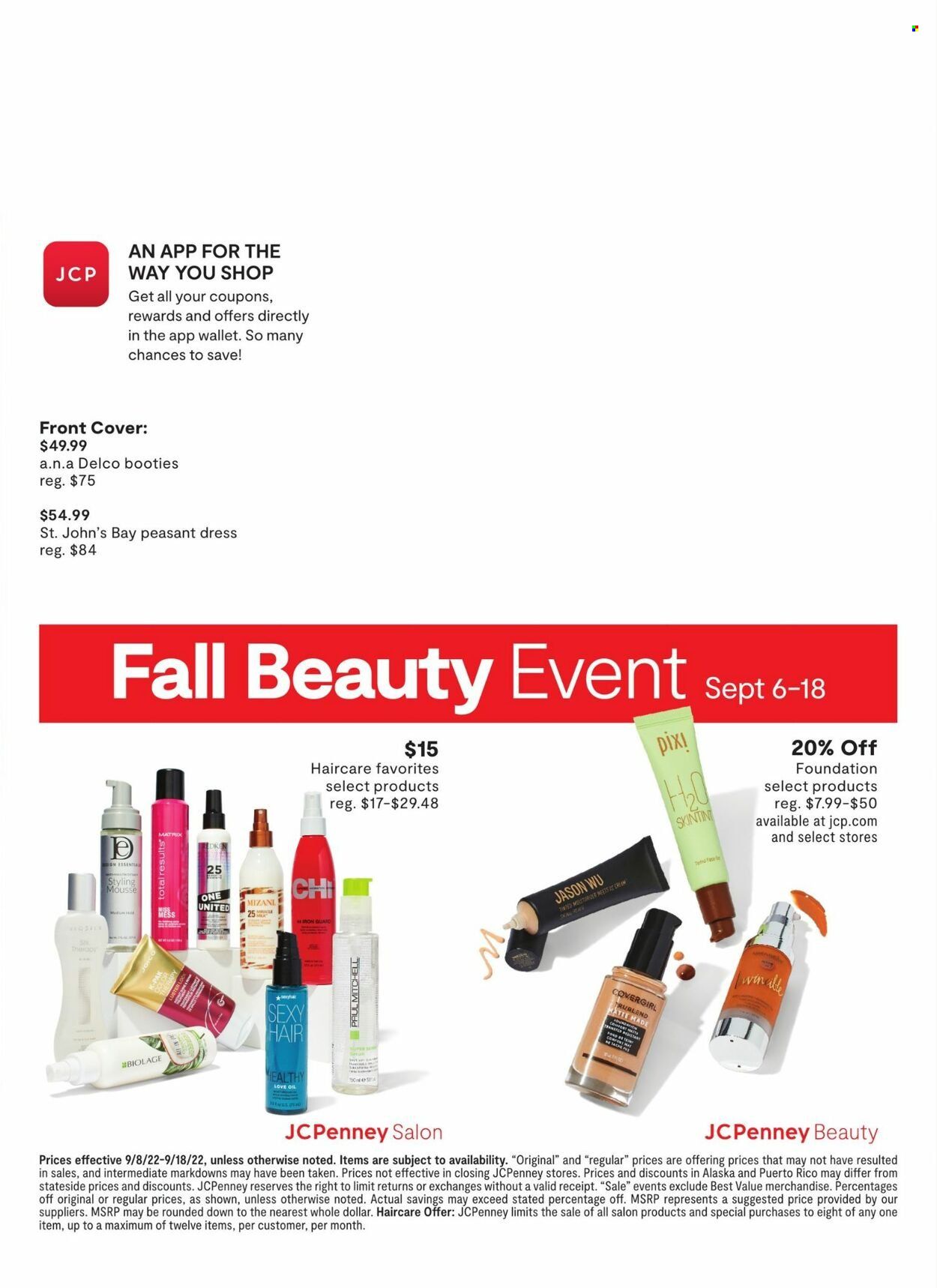 JCPenney Weekly Ad Flyer Specials September 8 to September 18, 2022