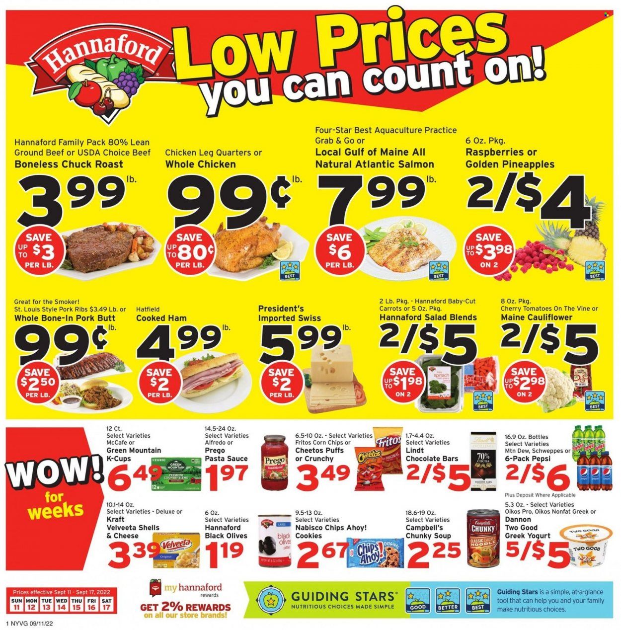 Hannaford (NY) Weekly Ad Flyer Specials September 11 to September 17, 2022