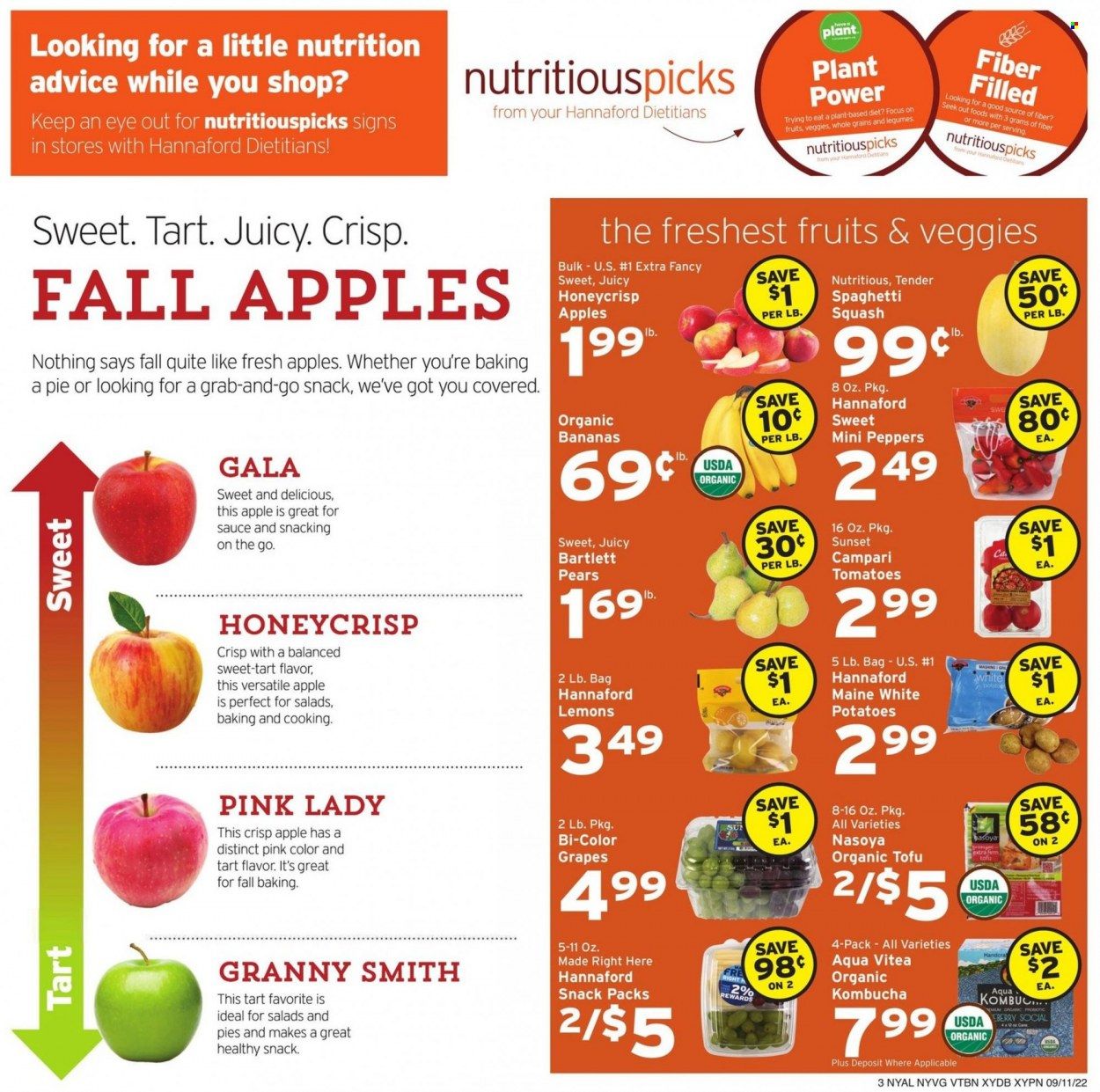 Hannaford (NY) Weekly Ad Flyer Specials September 11 to September 17, 2022
