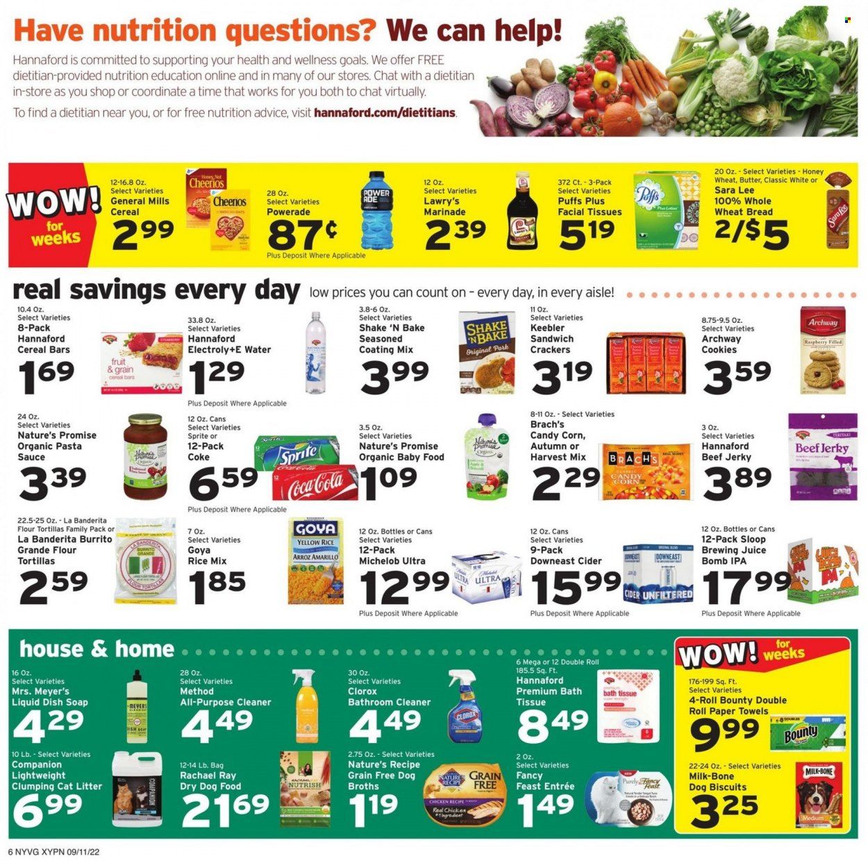 Hannaford (NY) Weekly Ad Flyer Specials September 11 to September 17, 2022