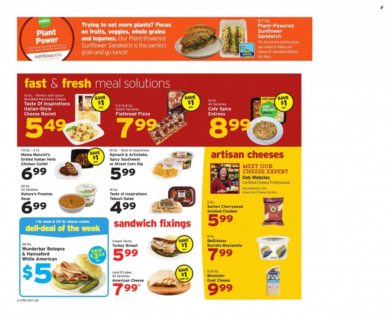Hannaford (VT) Weekly Ad Flyer Specials September 11 to September 17, 2022