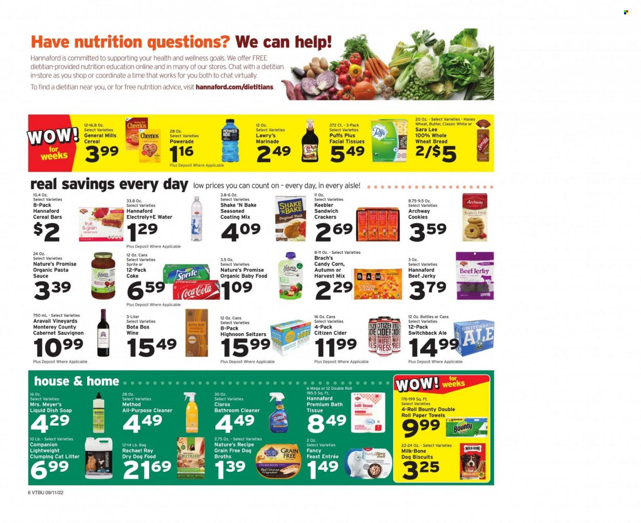 Hannaford (VT) Weekly Ad Flyer Specials September 11 to September 17, 2022