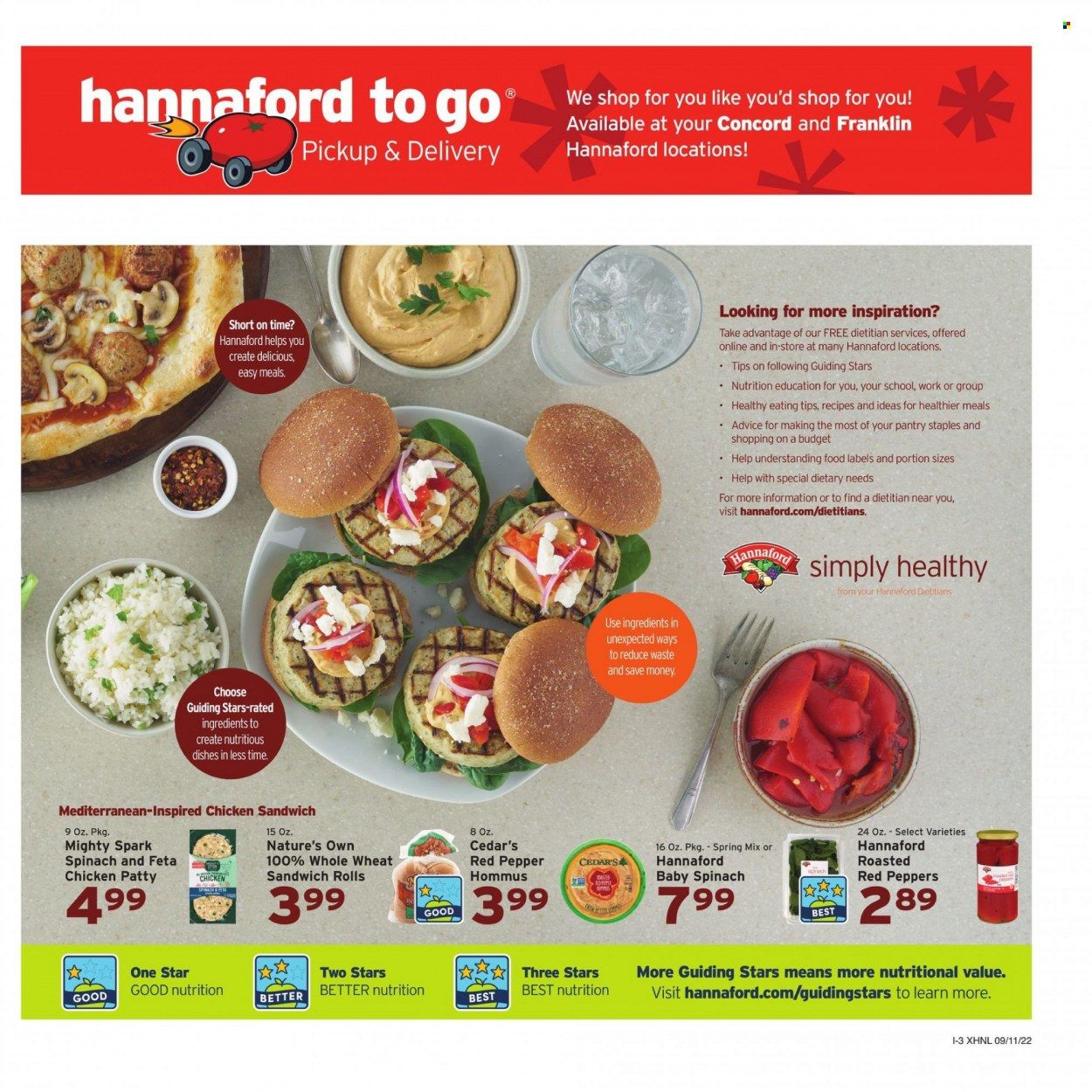 Hannaford (NH) Weekly Ad Flyer Specials September 11 to September 17, 2022