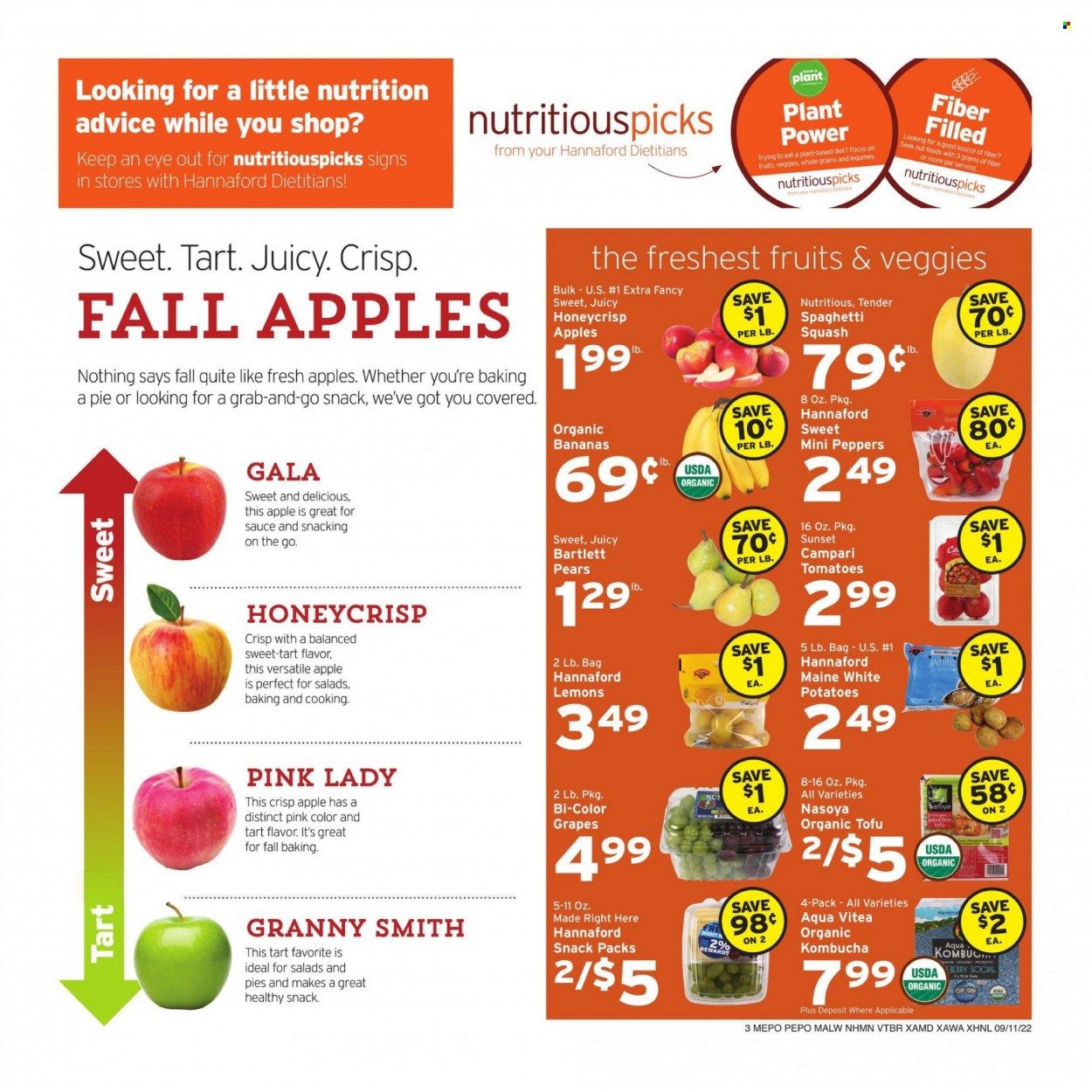 Hannaford (NH) Weekly Ad Flyer Specials September 11 to September 17, 2022
