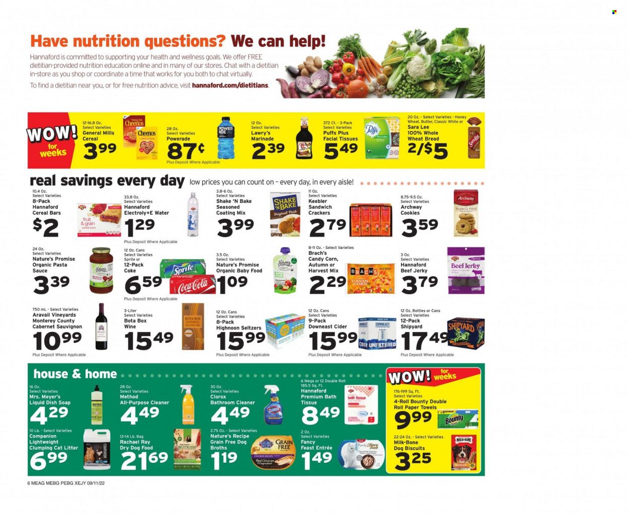 Hannaford (ME) Weekly Ad Flyer Specials September 11 to September 17, 2022