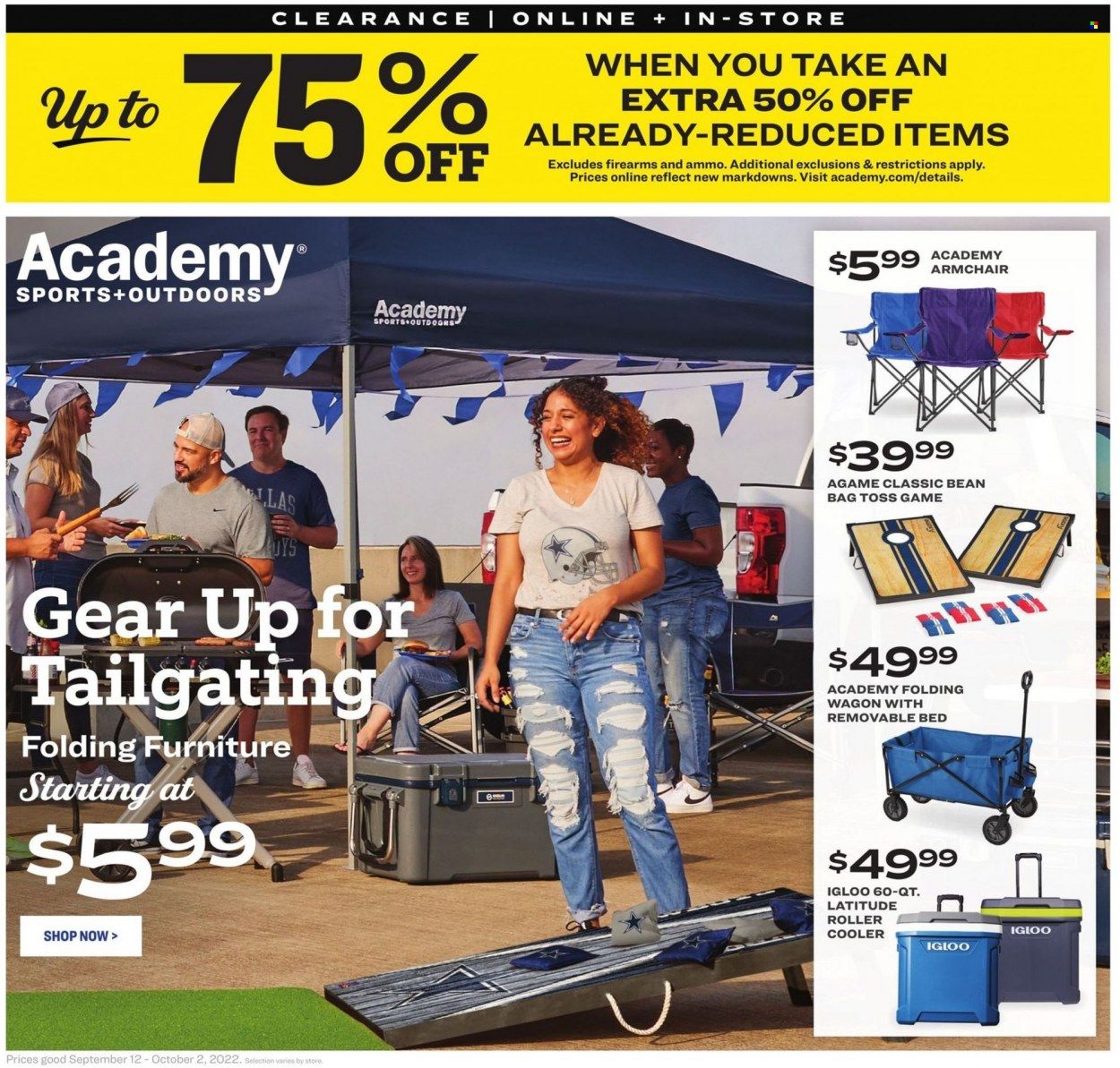 Academy Sports + Outdoors Weekly Ad Flyer Specials September 12 to October 2, 2022