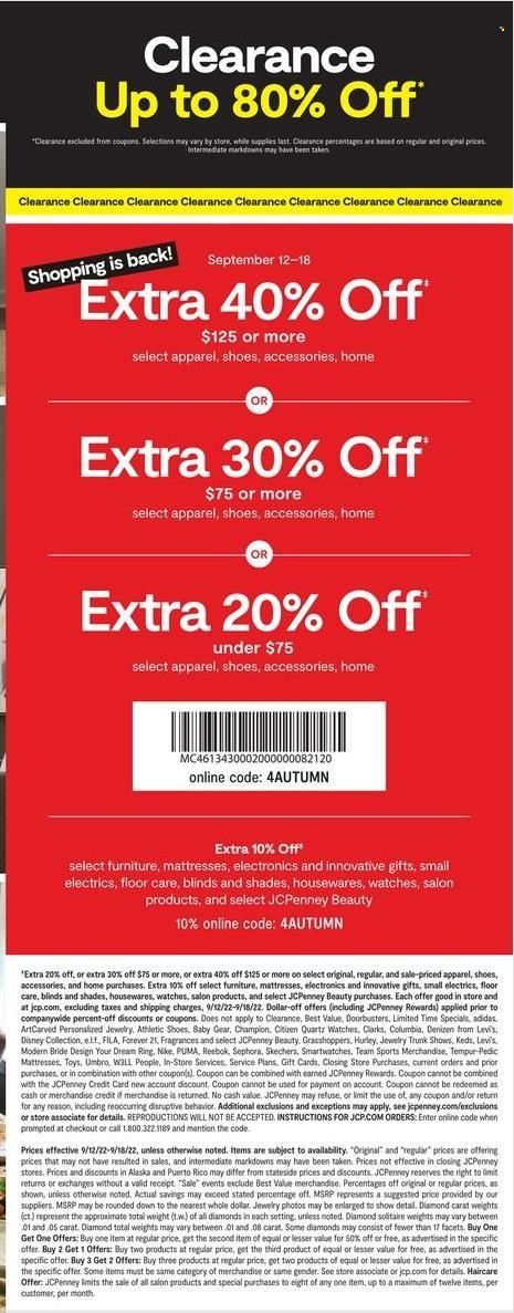 JCPenney Weekly Ad Flyer Specials September 12 to September 18, 2022