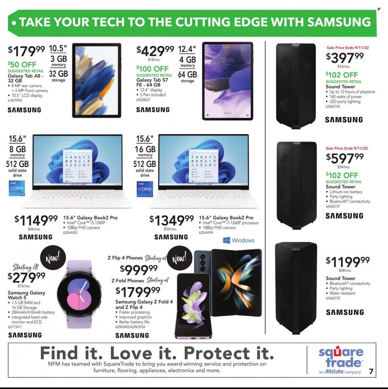 Nebraska Furniture Mart (IA, KS, NE, TX) Weekly Ad Flyer Specials September 7 to September 13, 2022