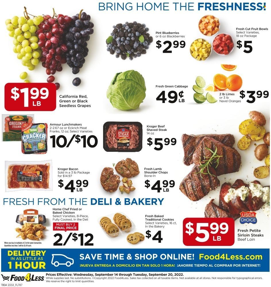 Food 4 Less (IN) Weekly Ad Flyer Specials September 14 to September 20, 2022