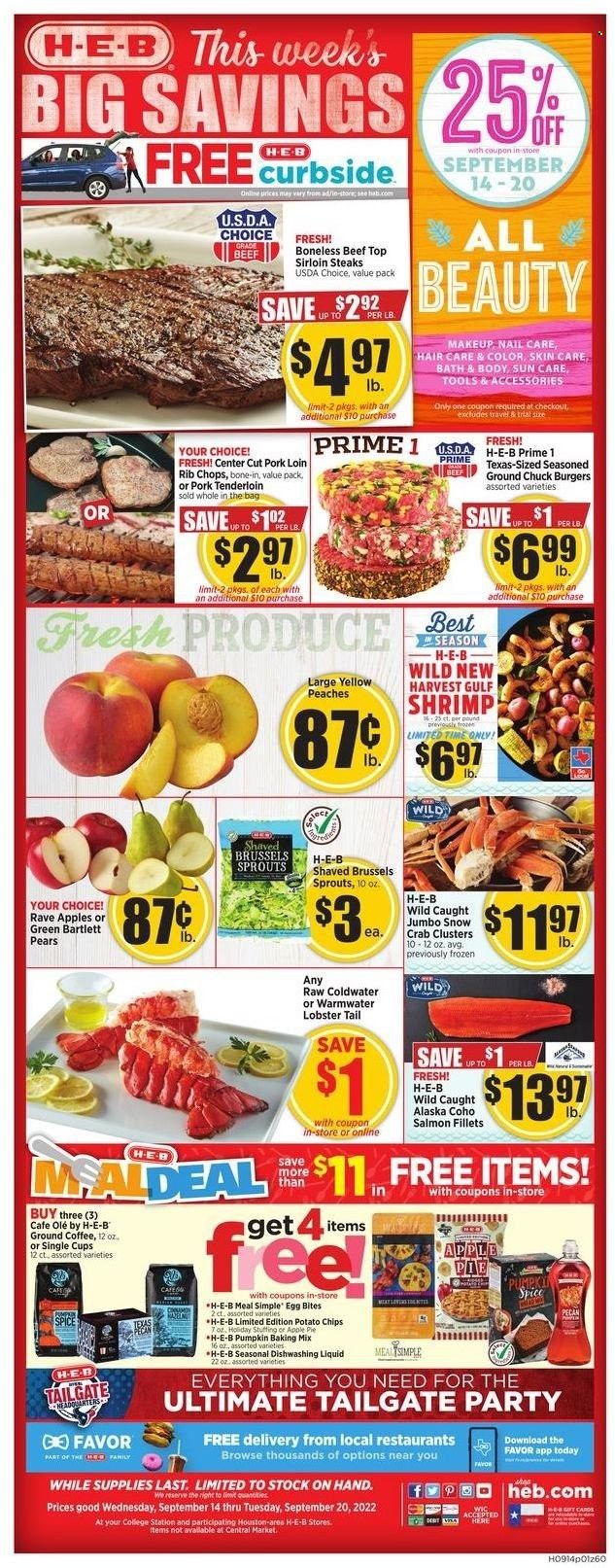 H-E-B (TX) Weekly Ad Flyer Specials September 14 to September 20, 2022