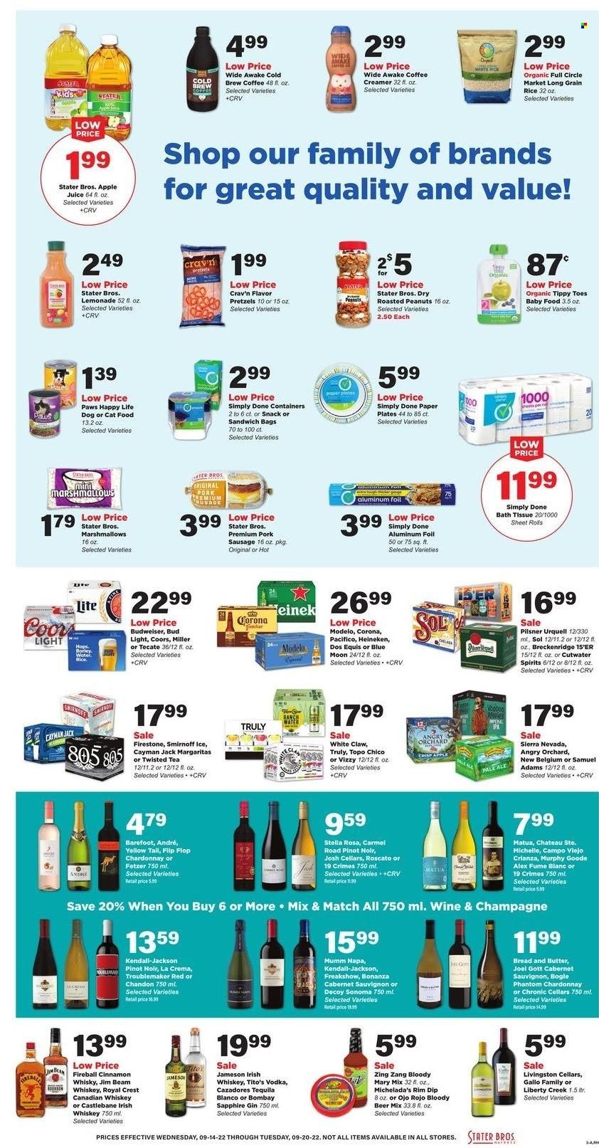 Stater Bros. (CA) Weekly Ad Flyer Specials September 14 to September 20, 2022