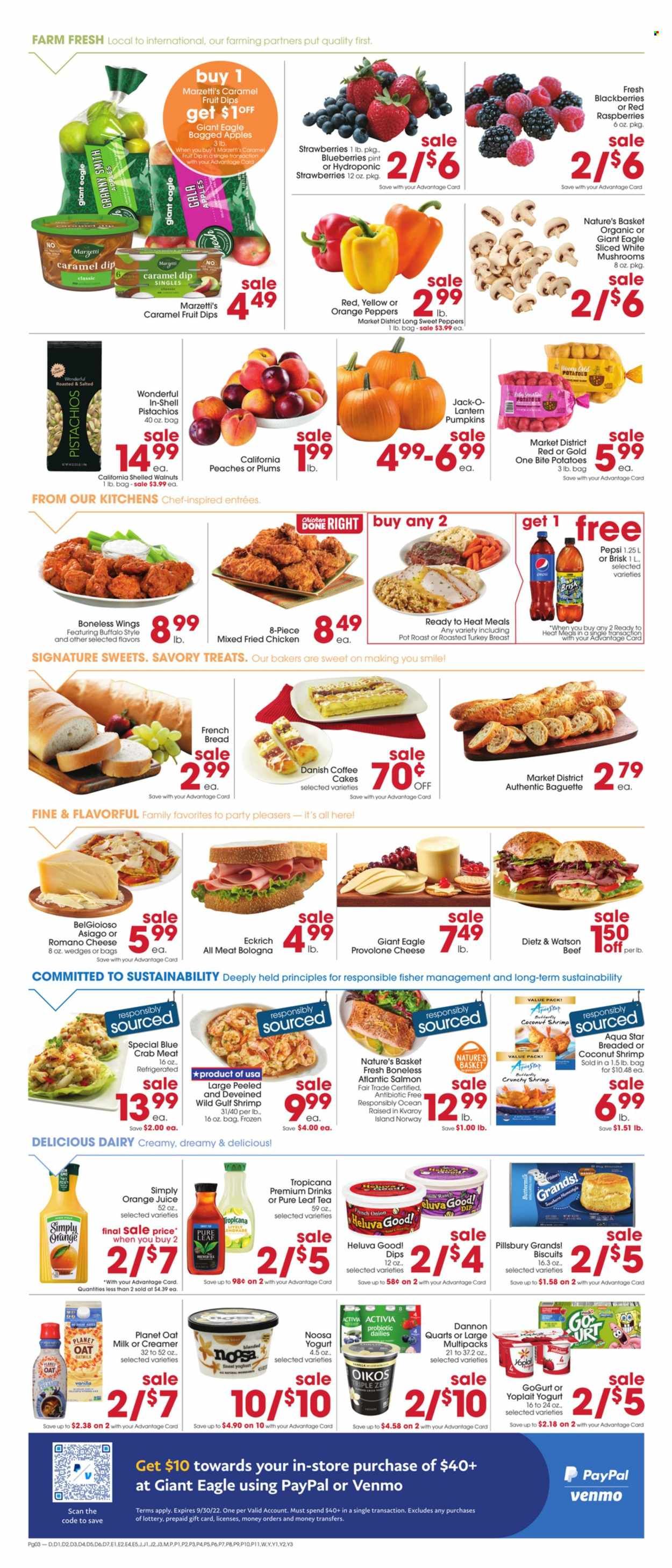 Giant Eagle (OH, PA) Weekly Ad Flyer Specials September 15 to September 21, 2022