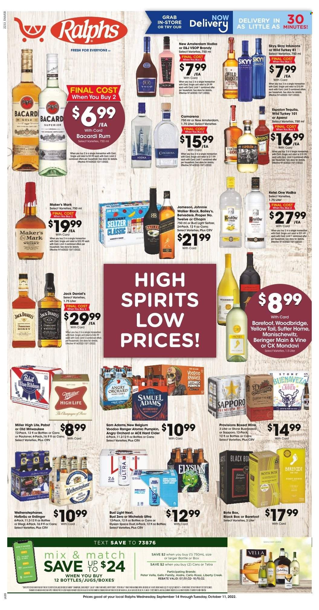 Ralphs (MD, NC, VA) Weekly Ad Flyer Specials September 14 to October 11, 2022